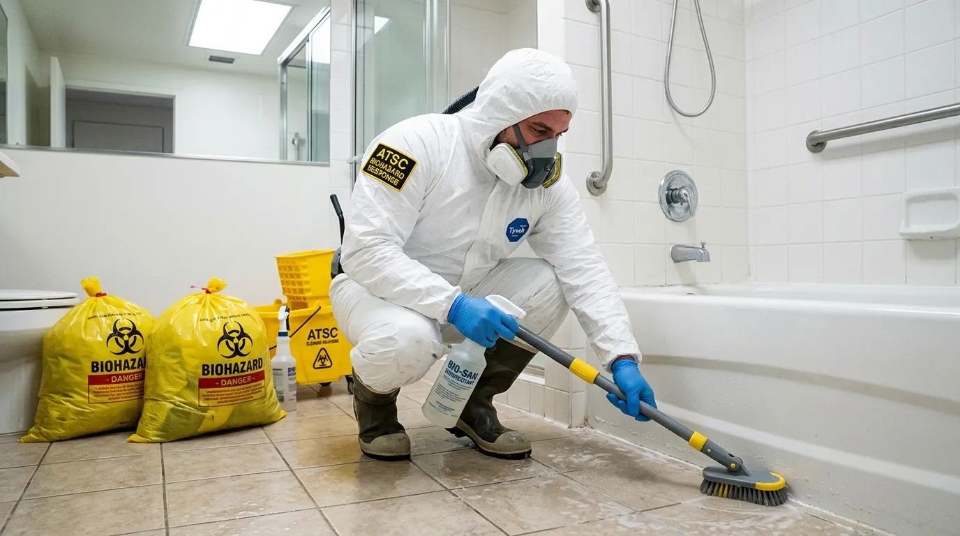 Decontamination equipment deployed for Blood Cleanup in Northridge